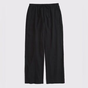 A&F Linen-Blend Pull-On Pant